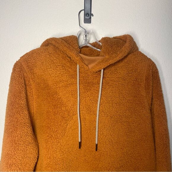 Athleta | Tugga Fleece Sweatshirt Hoodie cattail brown medium - Picture 3 of 10